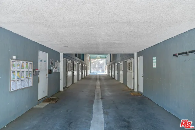 front view of a house with a patio