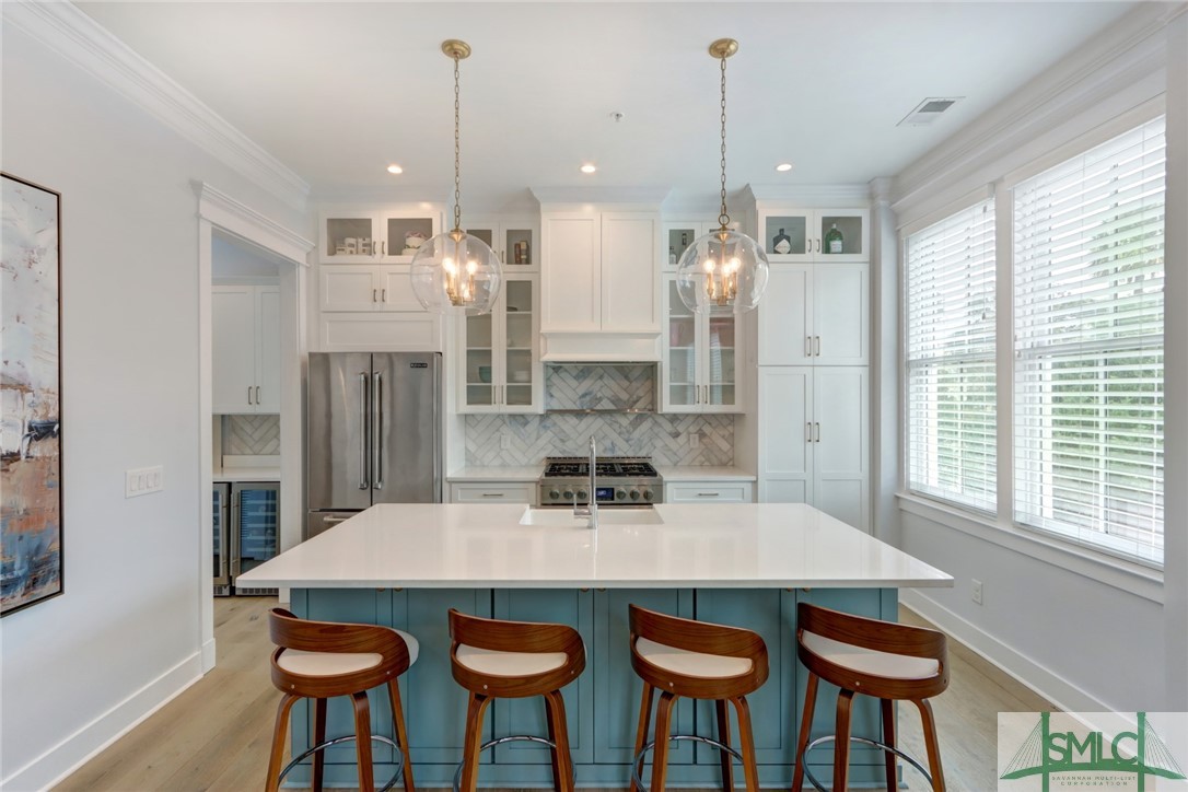 705 Howard Street Savannah, GA 31401 - Photo 11 of 46 High end stainless appliances; quartz countertops