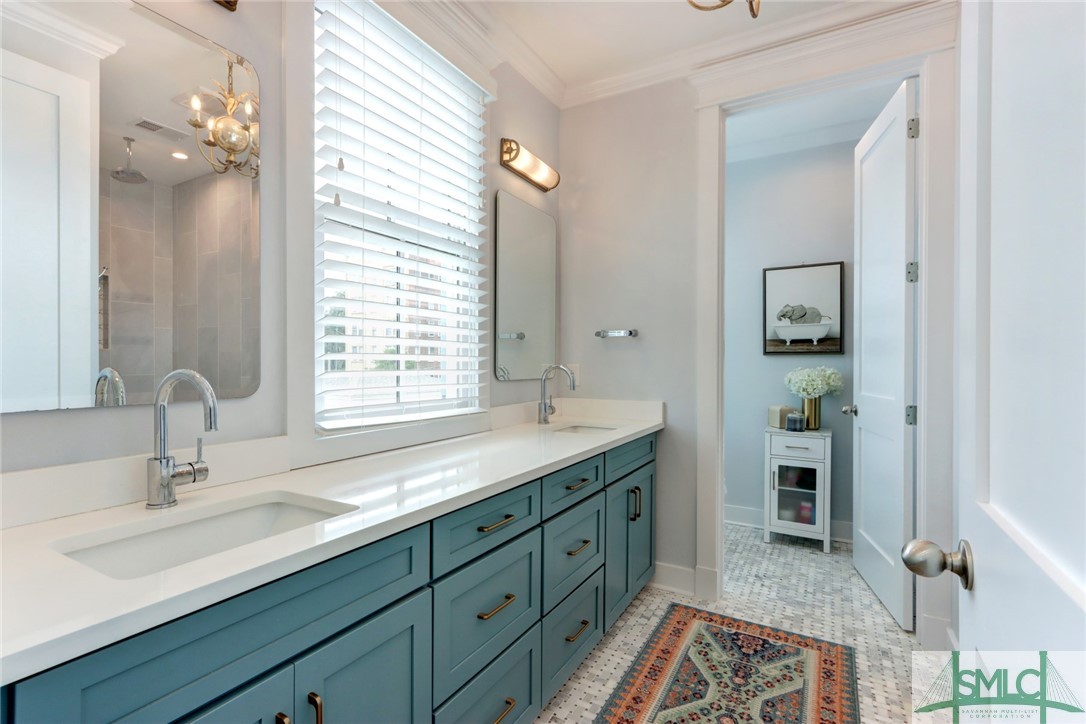 705 Howard Street Savannah, GA 31401 - Photo 22 of 46 Huge double sink vanity with additional storage