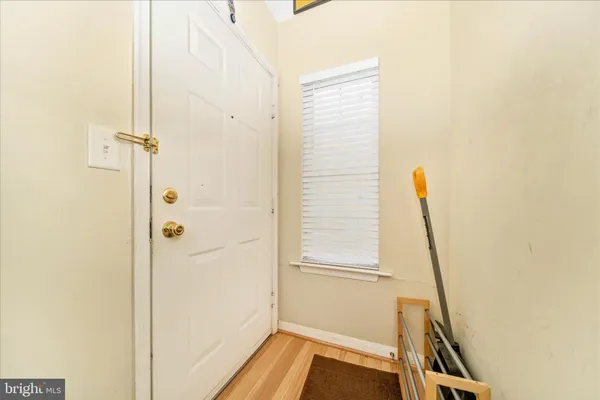 a view of front door of house