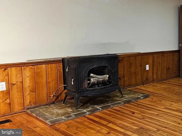 a living room with a couch and a table