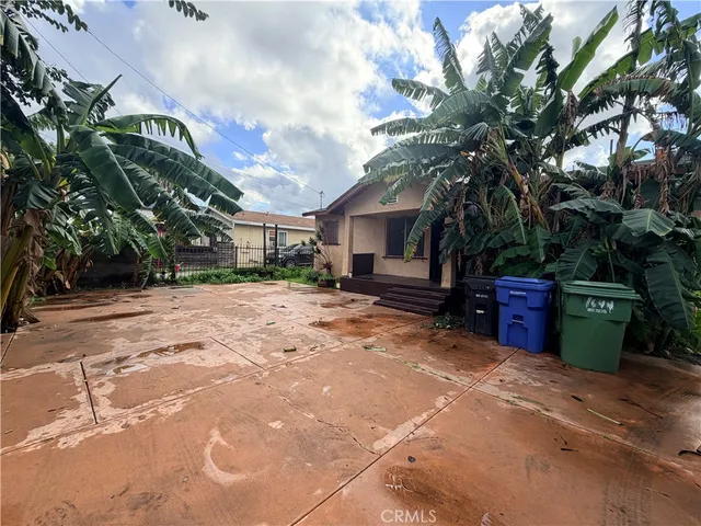 a view of a house with a patio