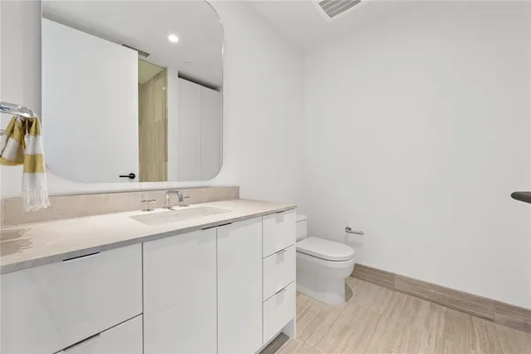 a view of a bathroom with a shower