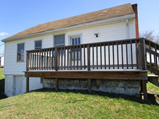 676 St James Road Fishersville, VA 22939 - Photo 10 of 13 a view of a house with a wooden deck