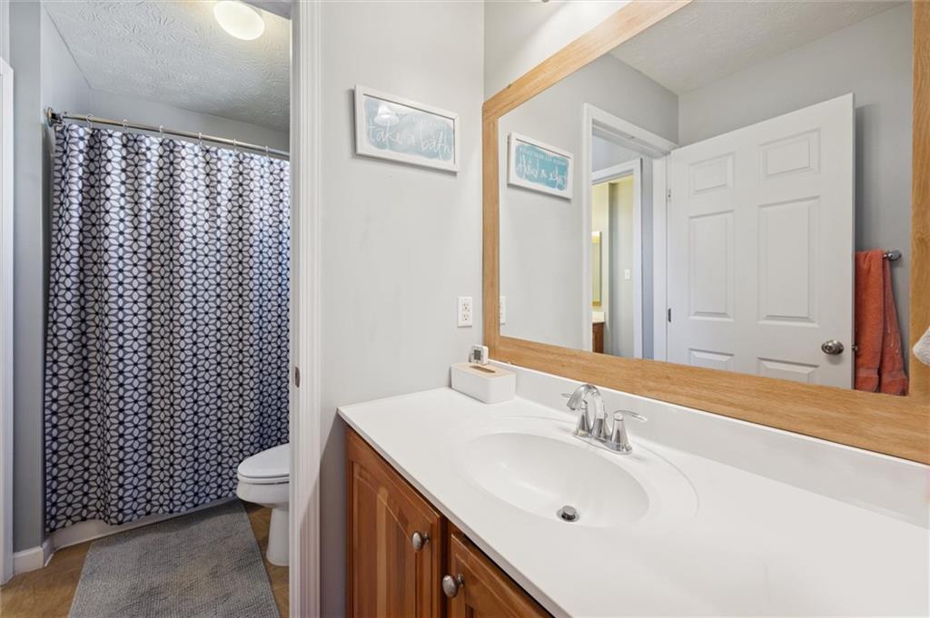 1005 Autumn Woods Drive Coraopolis, PA 15108 - Photo 33 of 50 a bathroom with a sink a toilet and shower