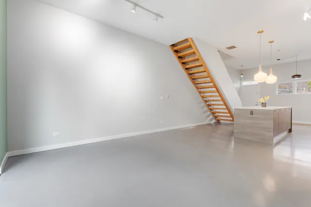 an entryway in a room