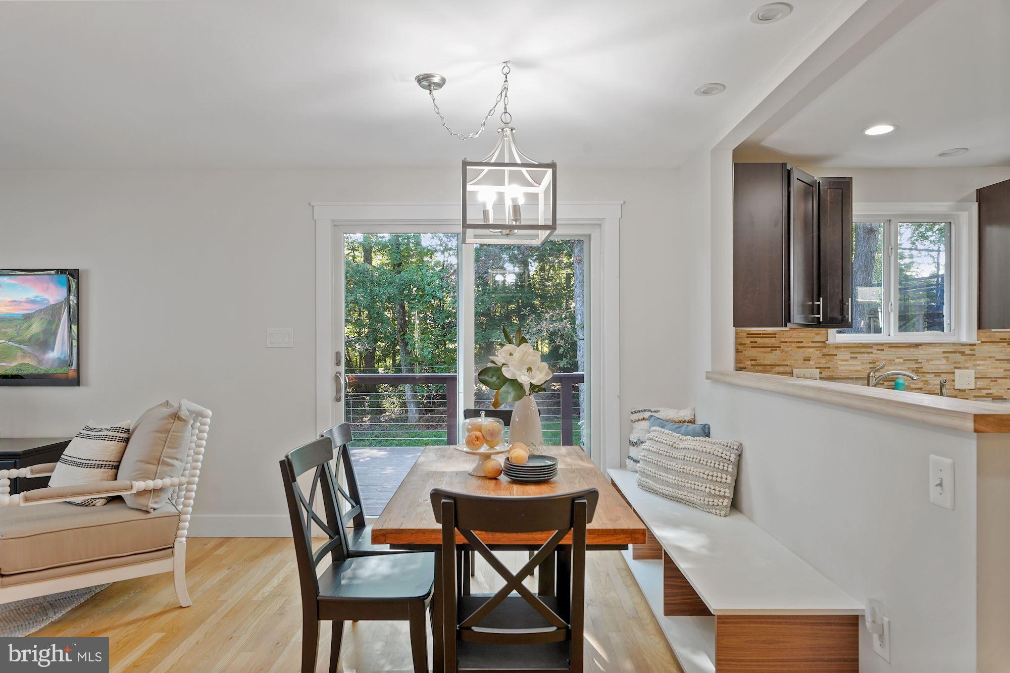 6924 Vancouver Road Springfield, VA 22152 - Photo 5 of 28 Built-in Seating and New Sliding Glass Doors