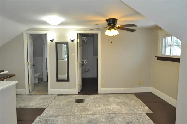 a view of an empty room