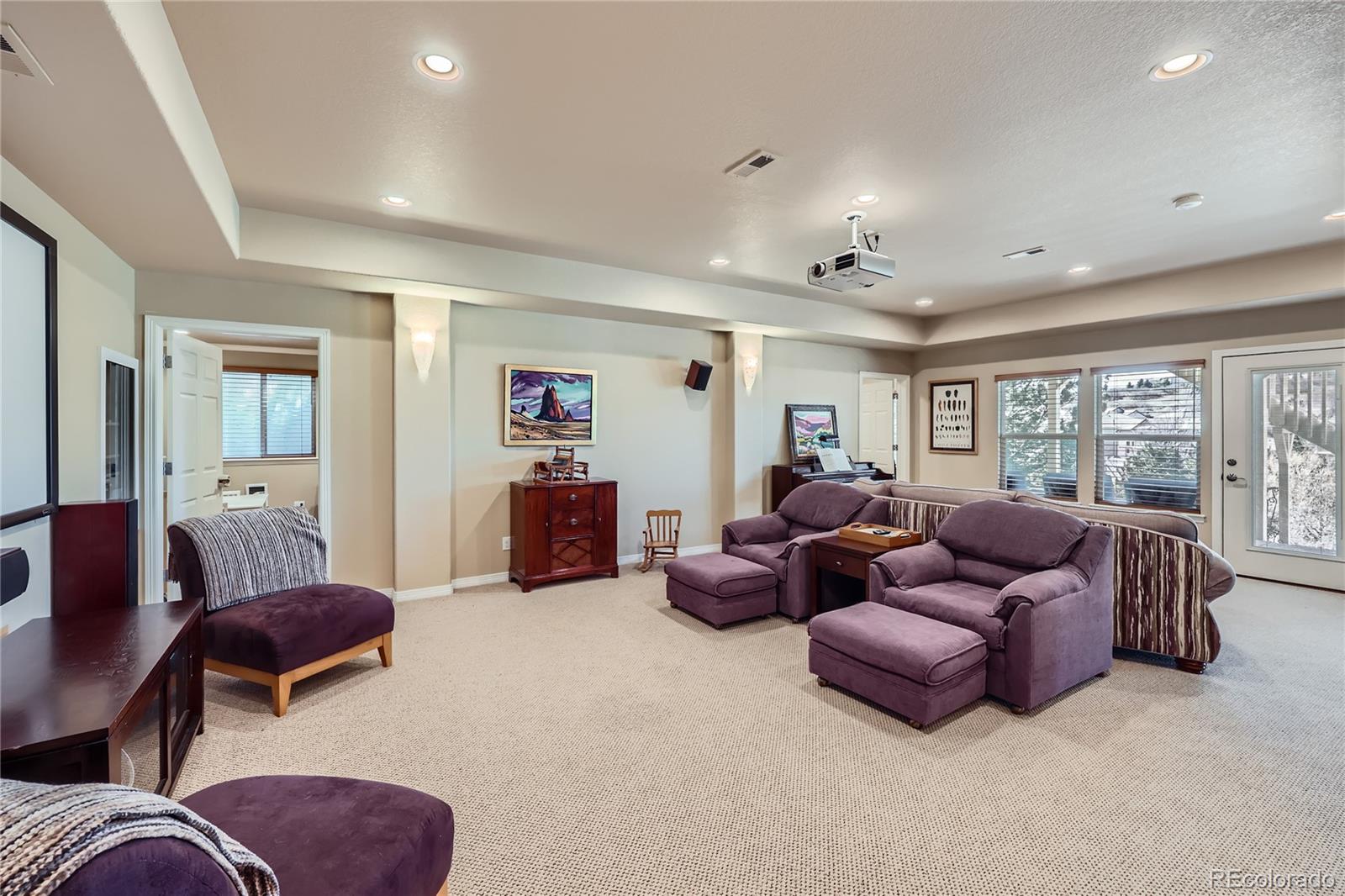 7009 Winter Ridge Place Castle Pines, CO 80108 - Photo 26 of 42 a living room with furniture and a large window