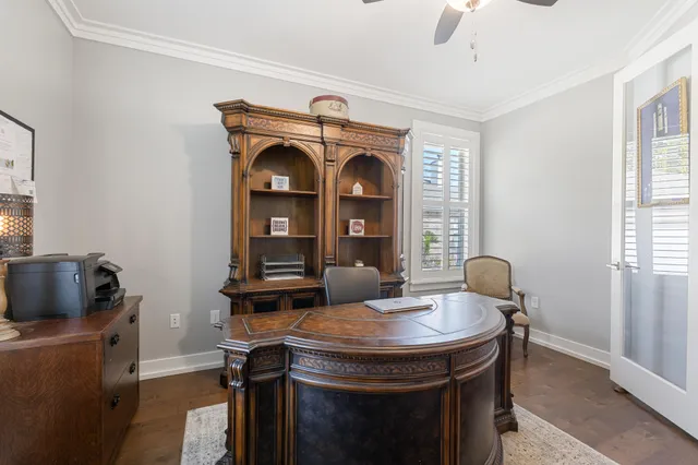 a view of a storage in a room