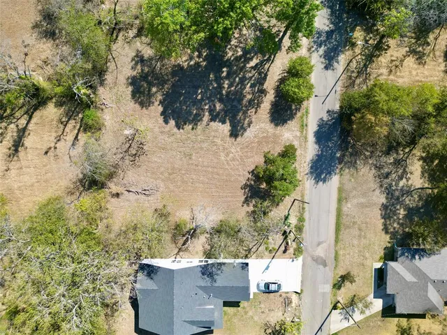 a view of a yard with plants