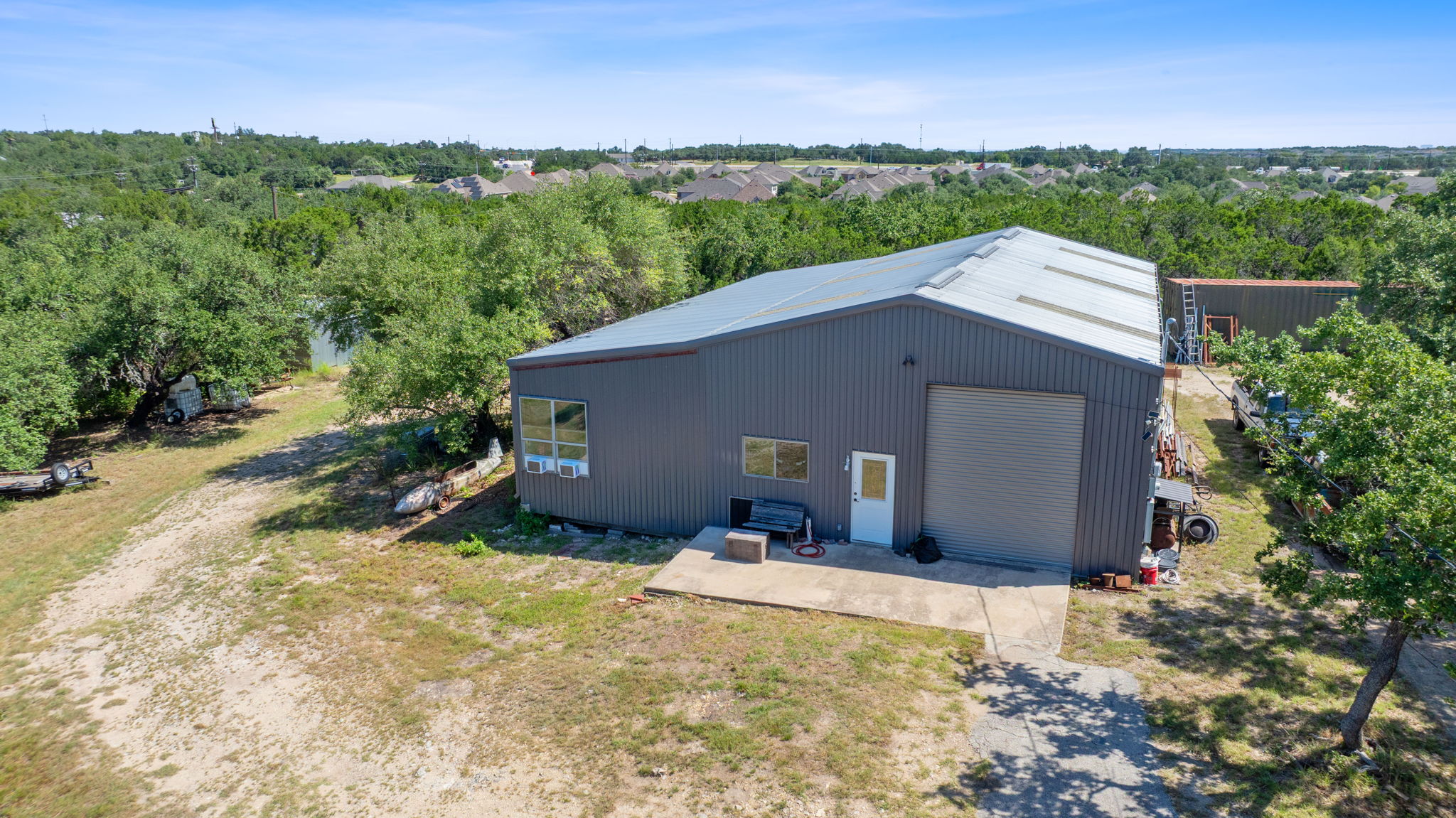 8705 South View Road Austin, TX 78737 - Photo 32 of 39 A Hobbyist's Dream! This large workshop provides AMPLE SPACE for all your projects and toys. Enjoy the freedom of NO HOA on this fantastic property.