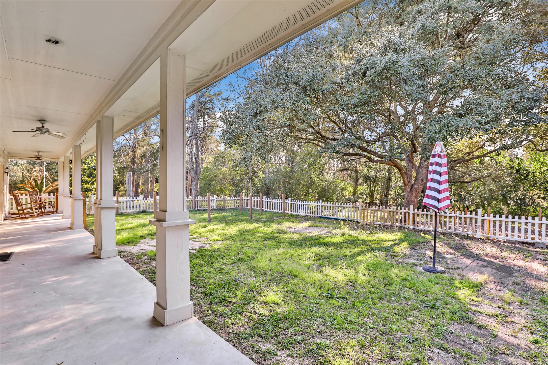 123 Burwell Road Highlands, TX 77562 - Photo 28 of 32 a view of a porch with garden