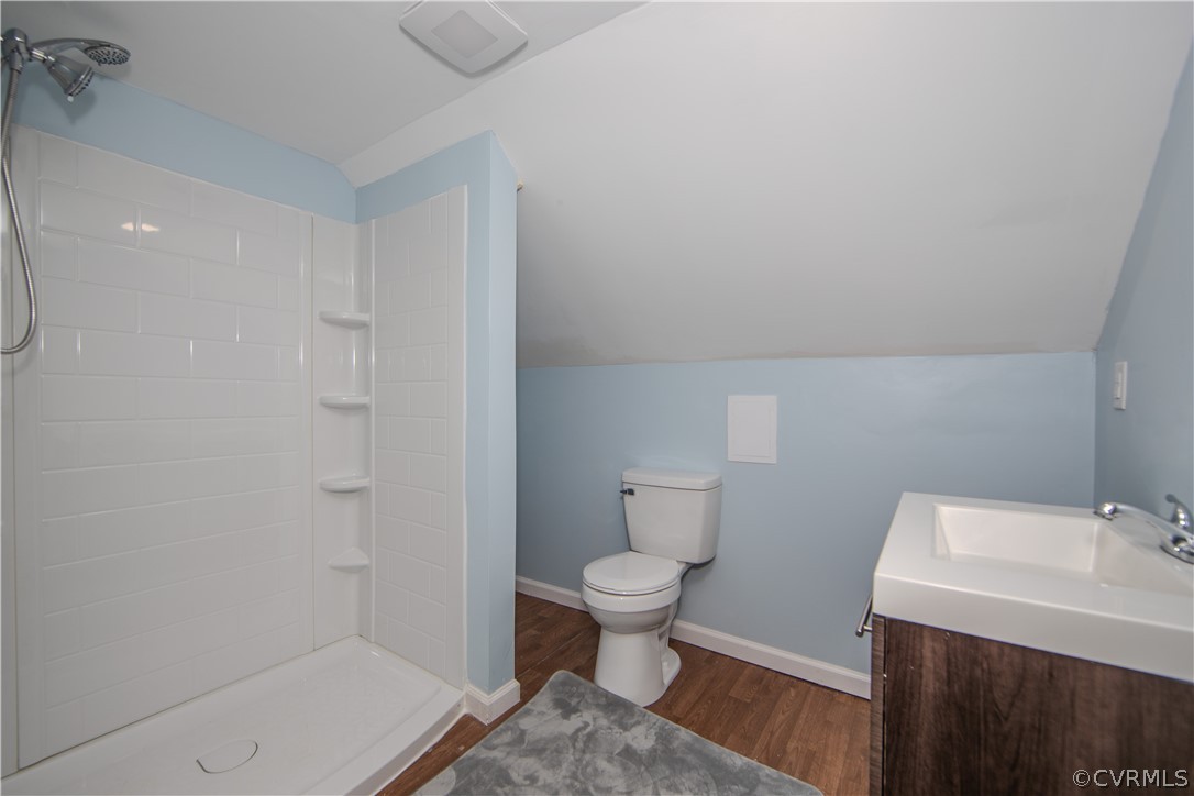 6736 Strathmore Road Richmond, VA 23237 - Photo 23 of 25 a bathroom with a sink toilet and shower