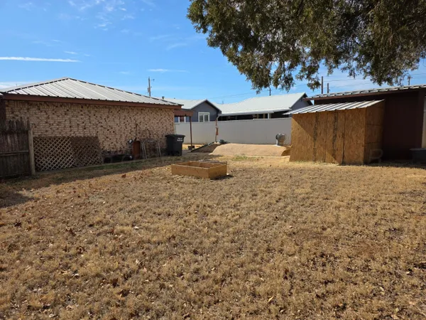 a backyard of a house