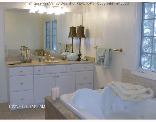 1430 Nottingham Road Charleston, WV 25314 - Photo 6 of 8 Master Bath/Spa. New (3 weeks) jetted tub, new ceramic.heated floor