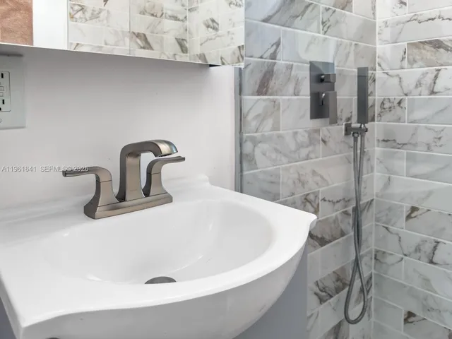 a bathroom with a sink