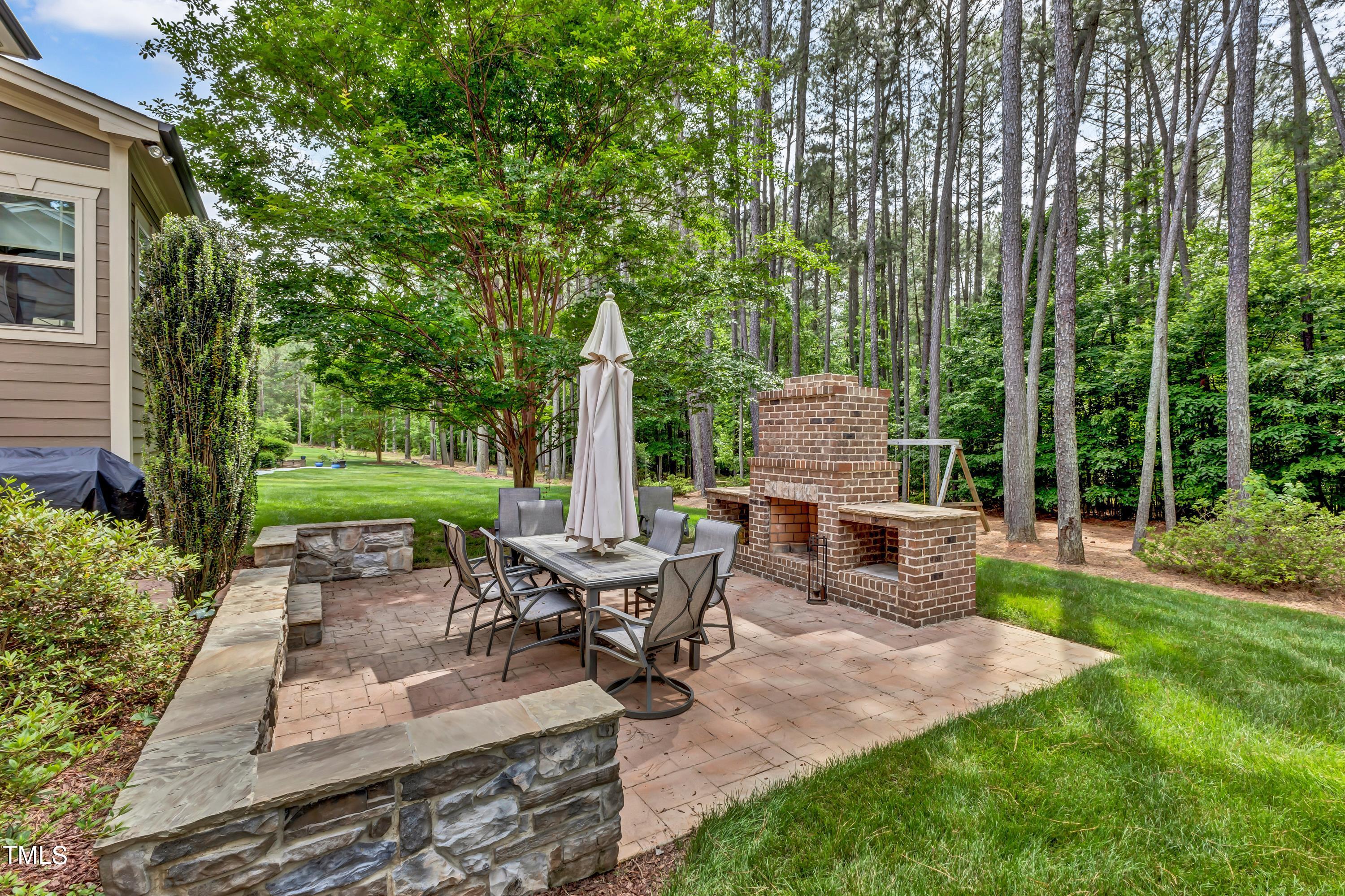 6125 Purnell Road Wake Forest, NC 27587 - Photo 5 of 39 Patio and Outdoor Fireplace