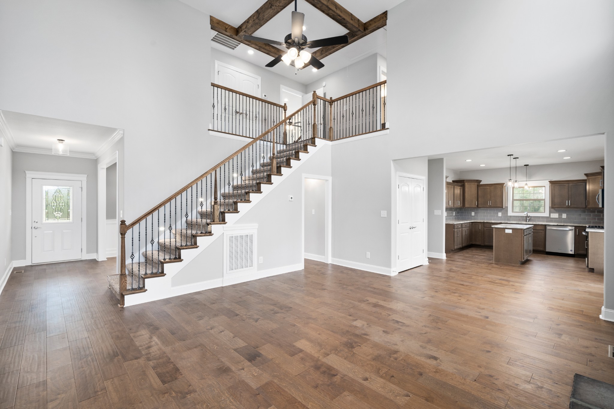267 Alonzo Place Cunningham, TN 37052 - Photo 2 of 40 a view of entryway and hall with wooden floor