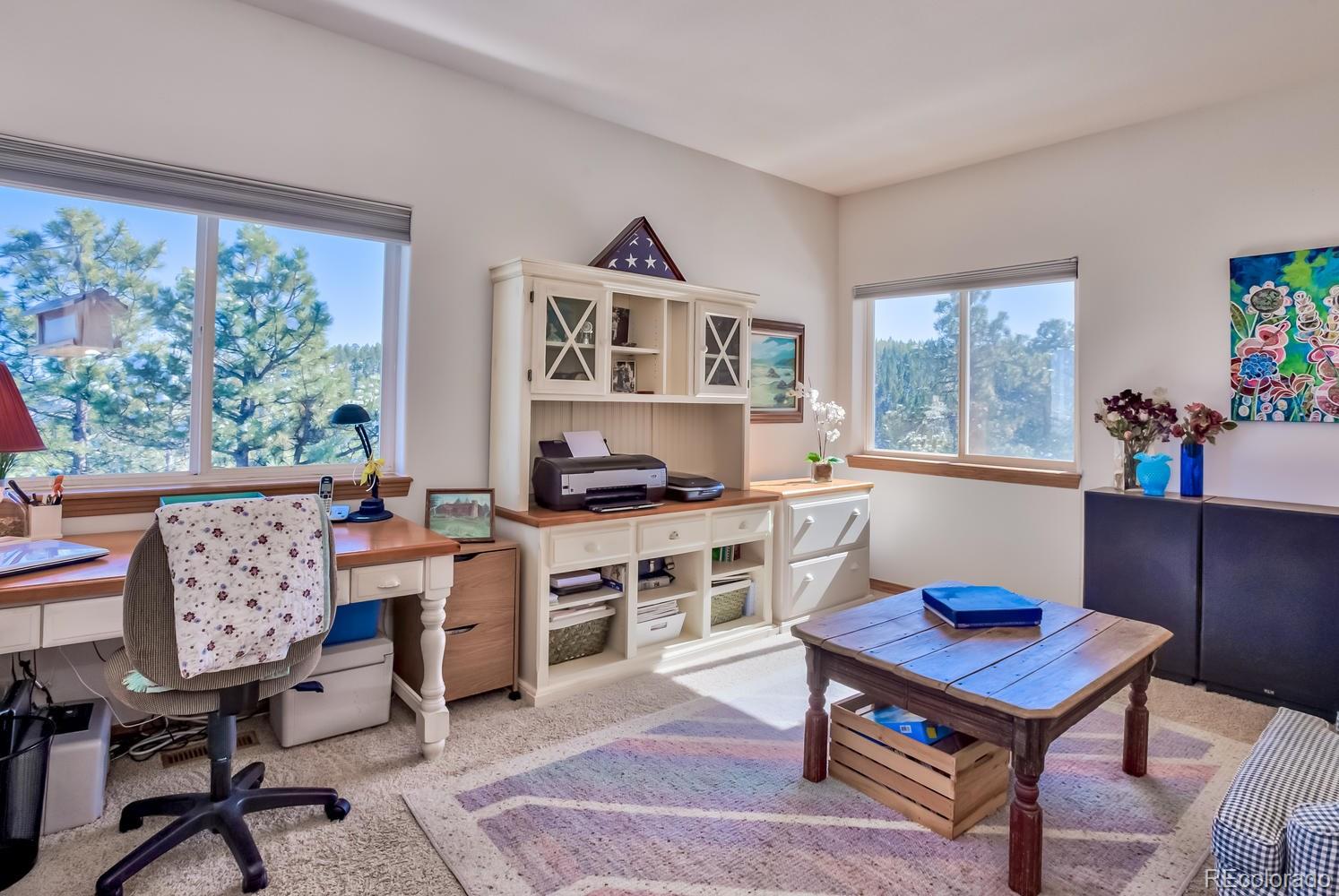 29323 Gray Hawk Drive Evergreen, CO 80439 - Photo 13 of 31 a living room with furniture a rug and a window