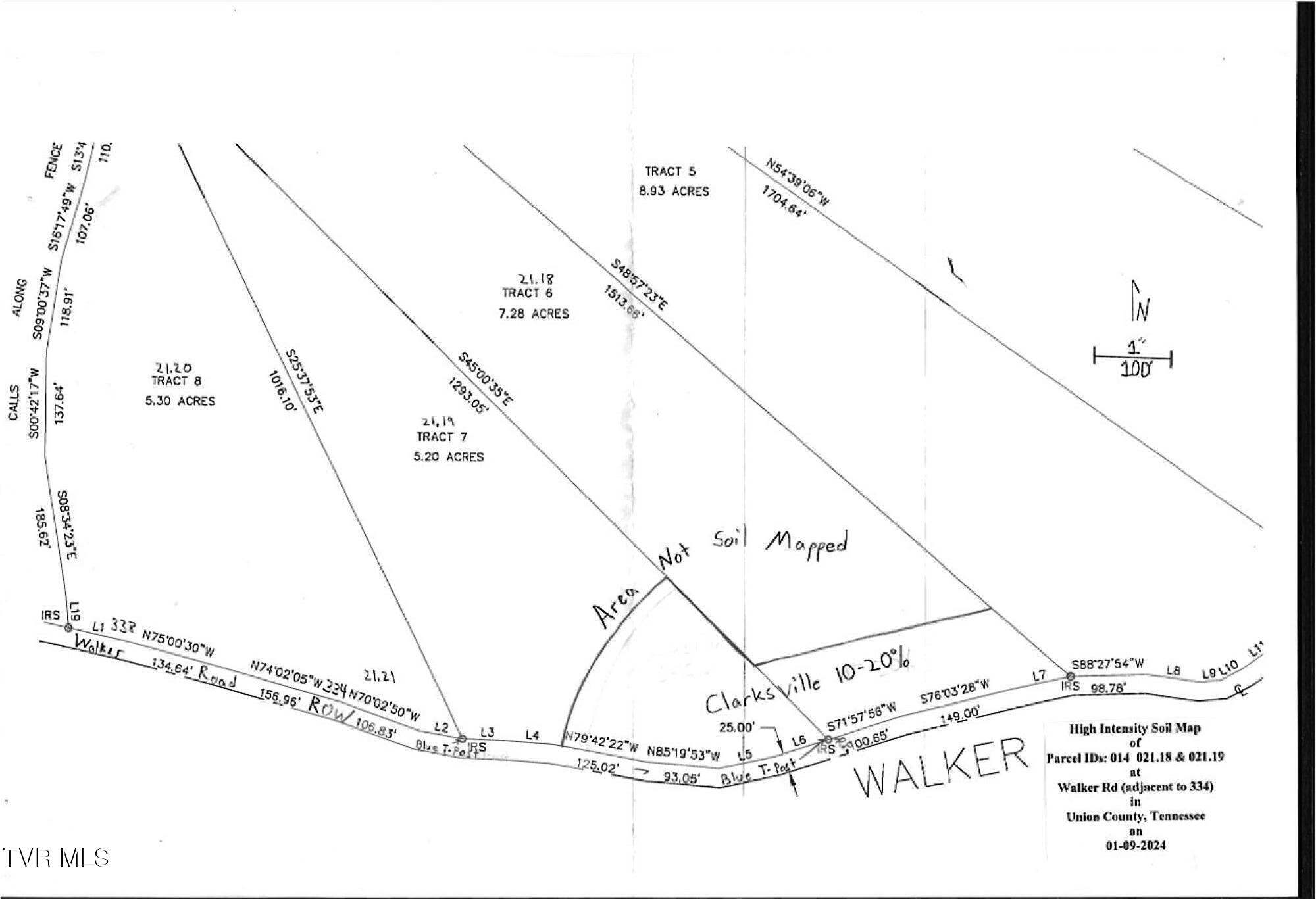 Lot #6 Walker Road, Unit 6 Sharps Chapel, TN 37866 - Photo 12 of 12 Soil Map