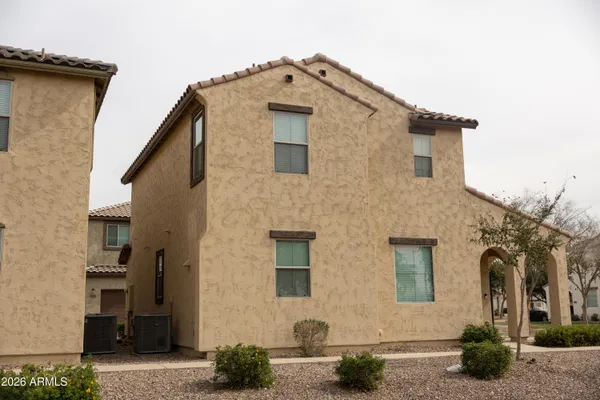a front view of a house