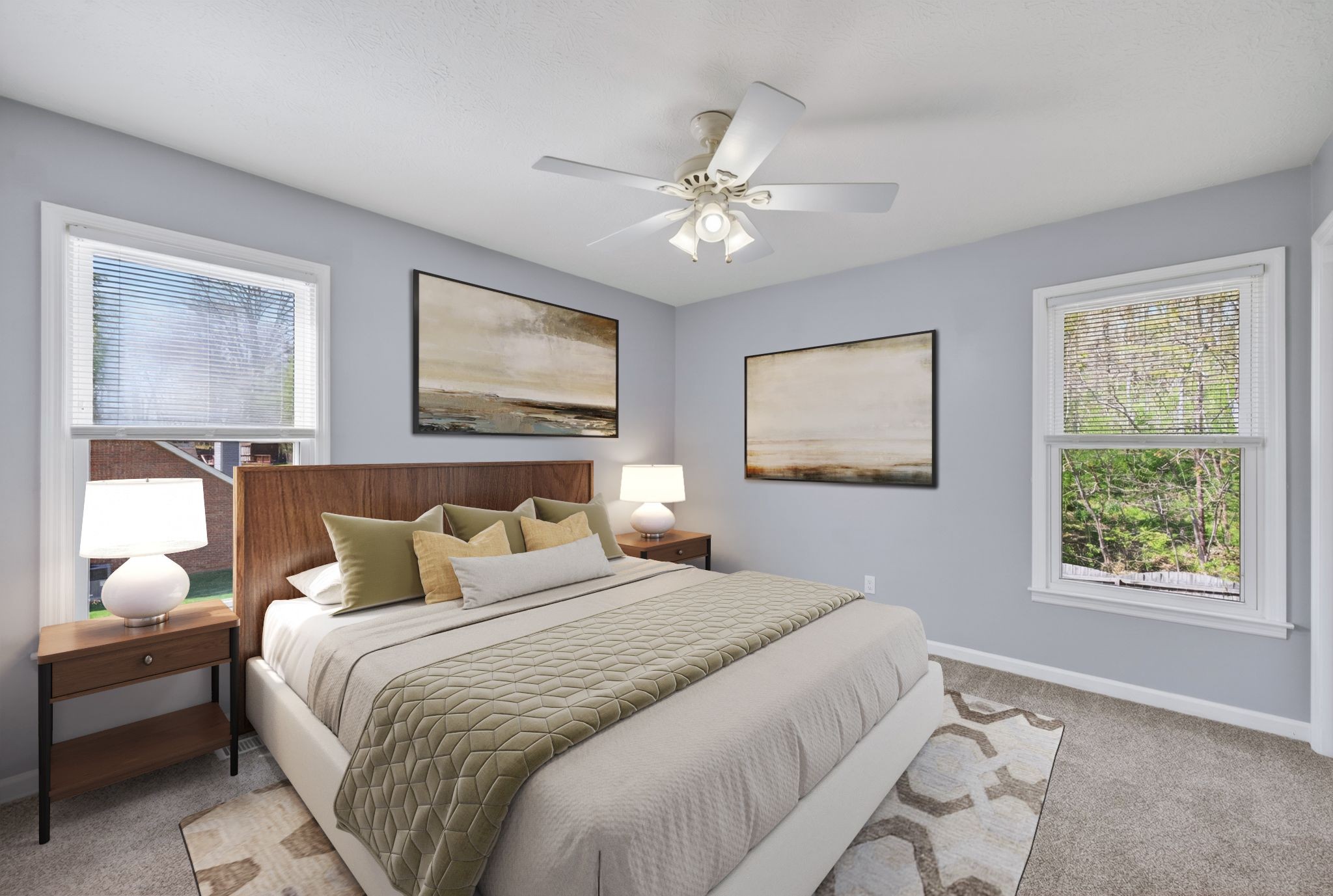 217 Timberlake Drive Springfield, TN 37172 - Photo 13 of 31 a bedroom with a bed and a painting on the wall