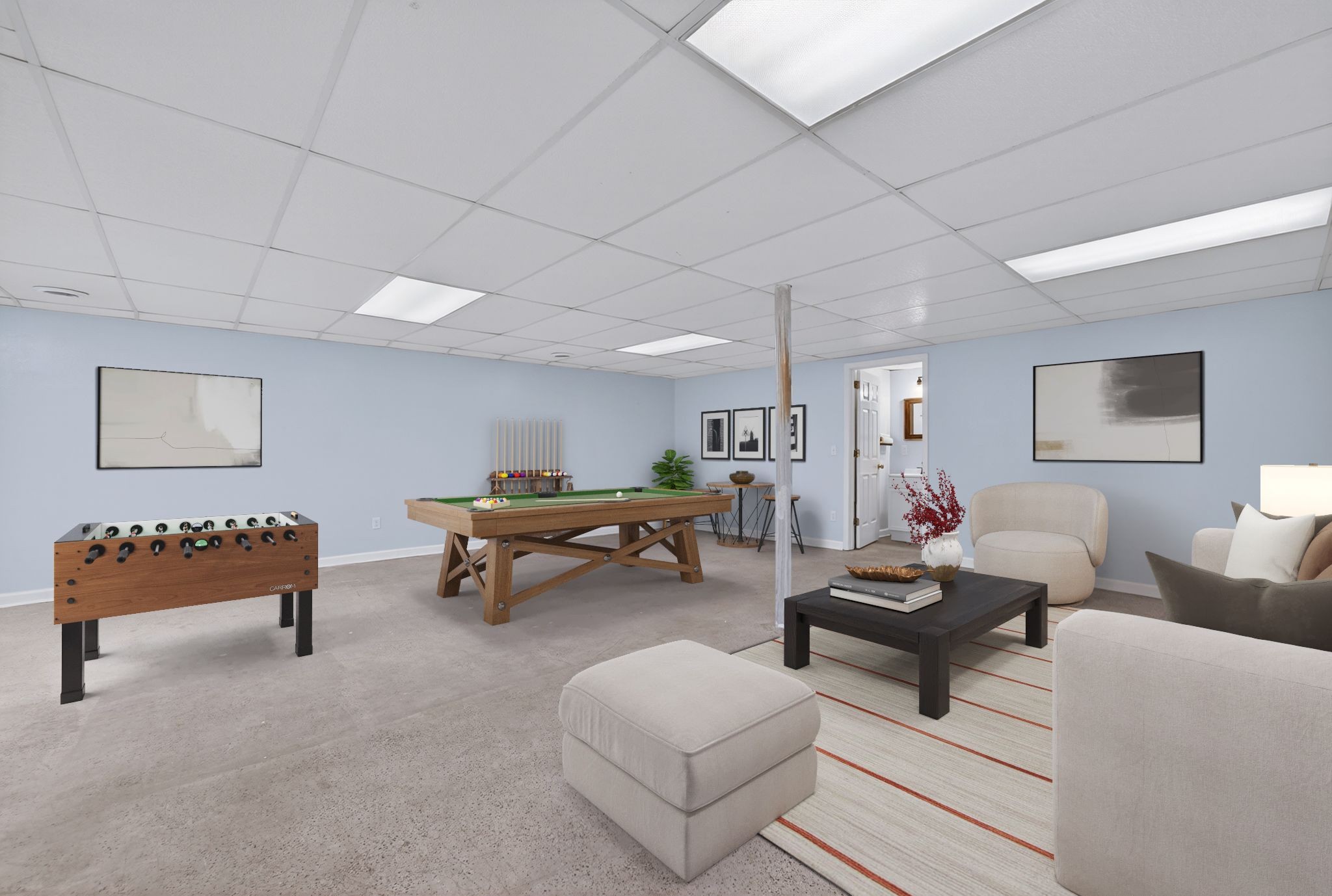 217 Timberlake Drive Springfield, TN 37172 - Photo 17 of 31 a living room with furniture and a lamp on table