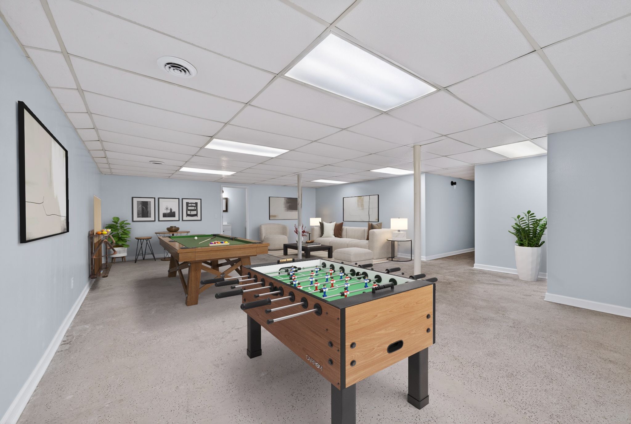 217 Timberlake Drive Springfield, TN 37172 - Photo 18 of 31 a living room with furniture and a potted plant