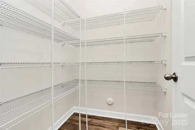 a view of a walk in closet