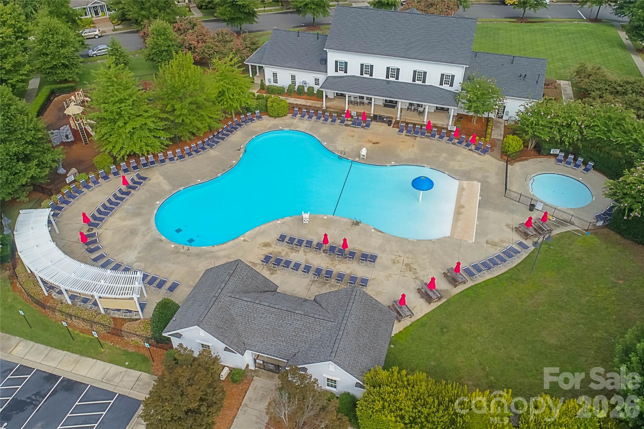 643 District Court Fort Mill, SC 29708 - Photo 33 of 41 an aerial view of a swimming pool outdoor seating