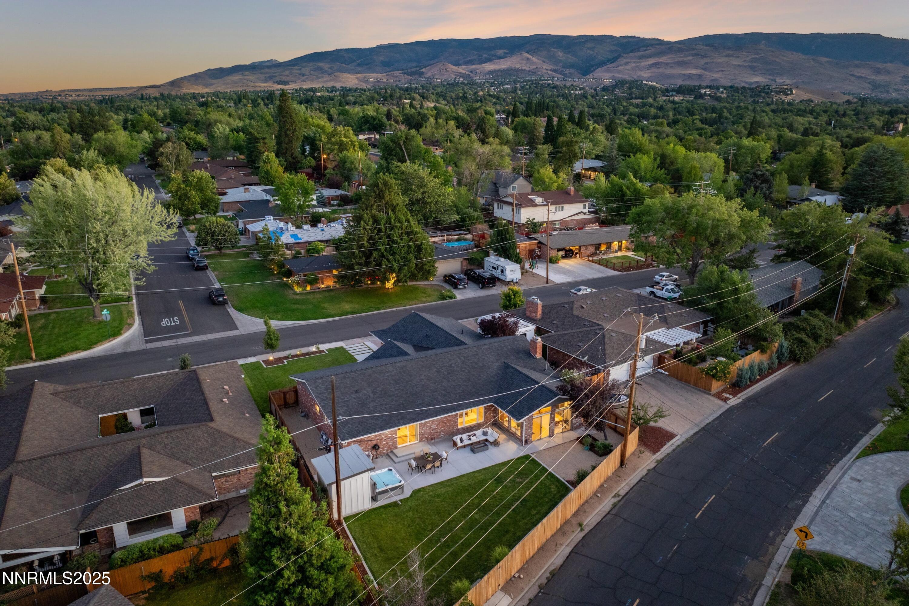 1401 Monroe Street Reno, NV 89509 - Photo 39 of 43 an aerial view of multiple houses with a yard