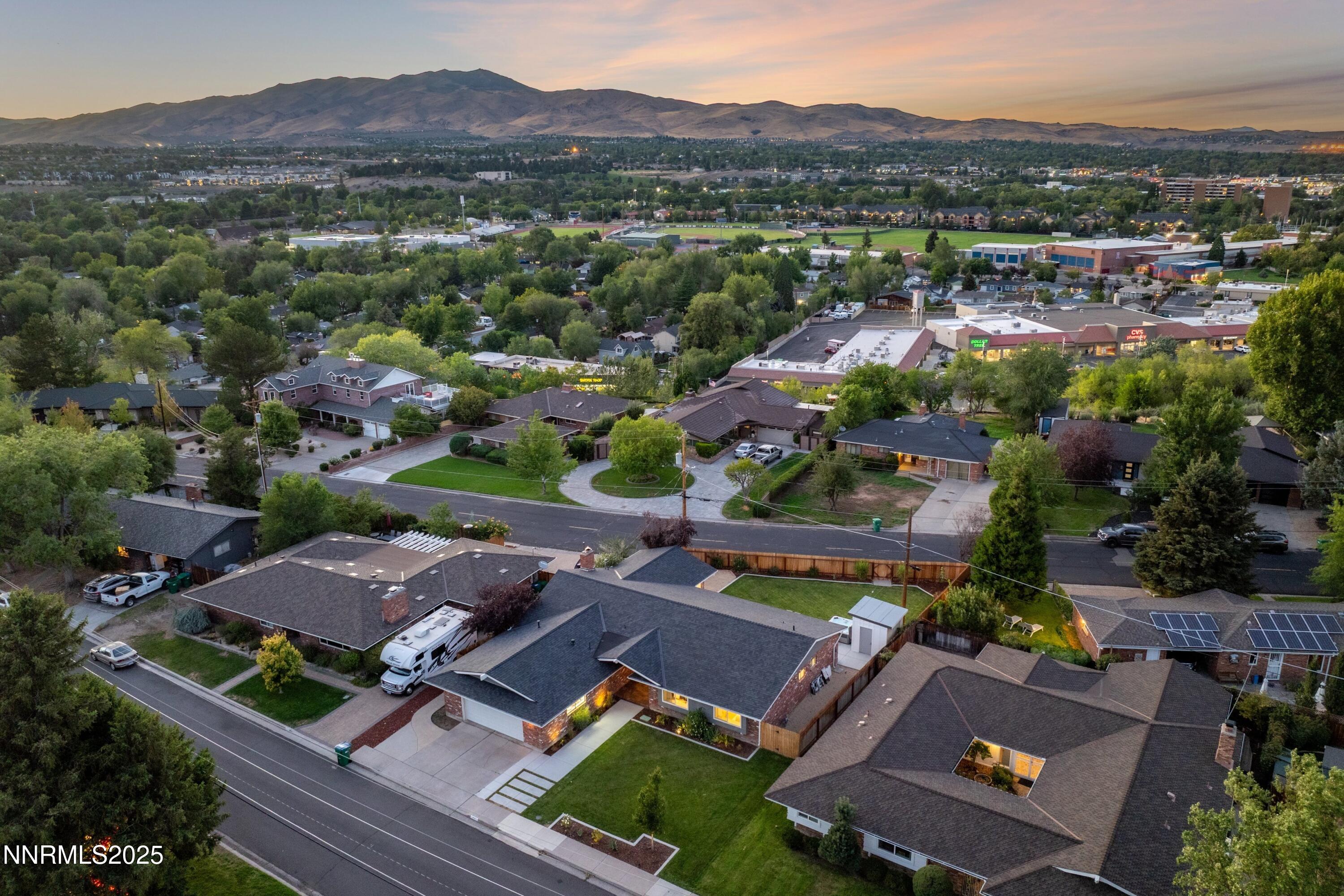 1401 Monroe Street Reno, NV 89509 - Photo 41 of 43 an aerial view of residential houses and outdoor space
