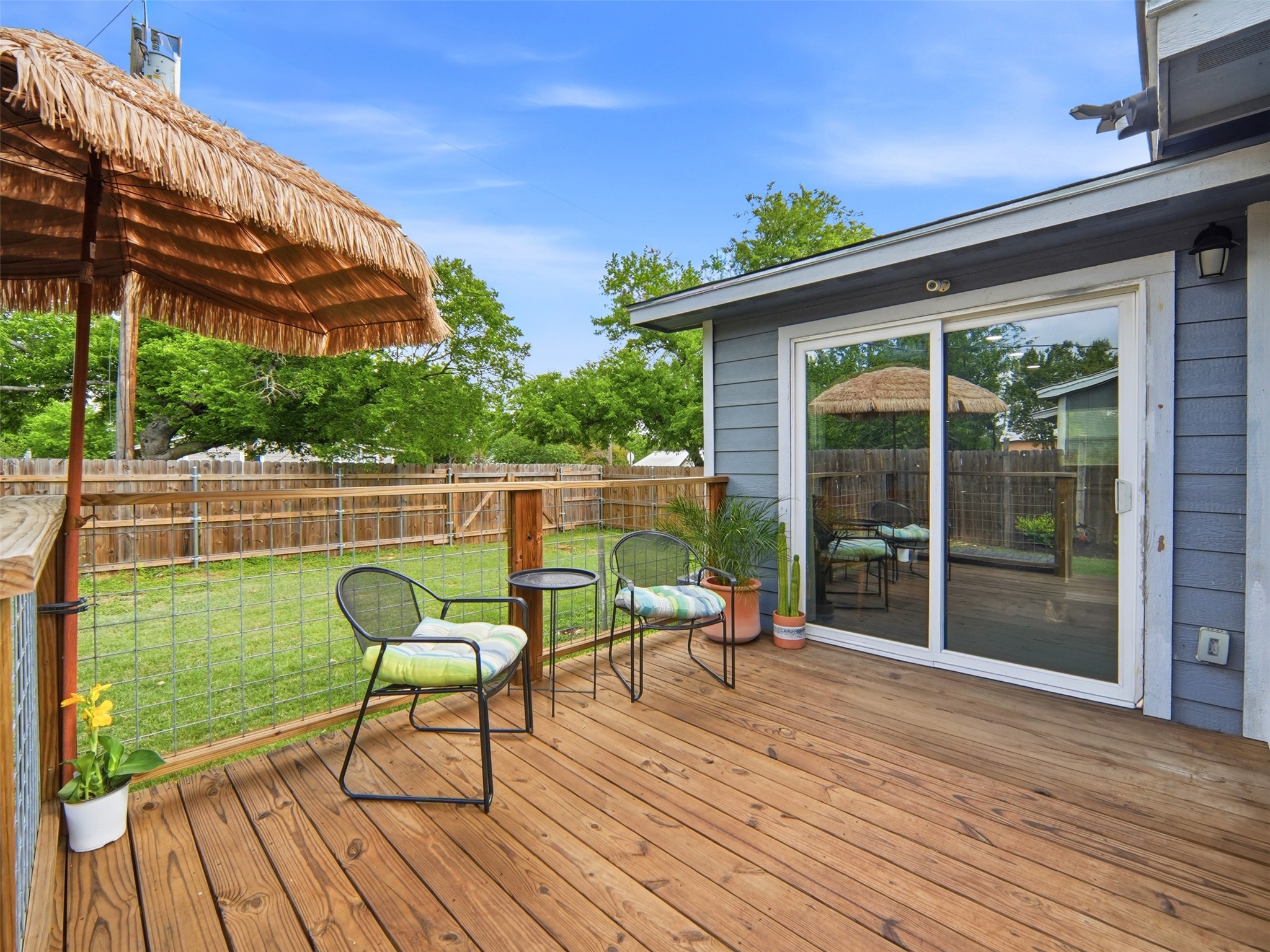 700 9th Street Blanco, TX 78606 - Photo 29 of 33 a garden view with a seating space
