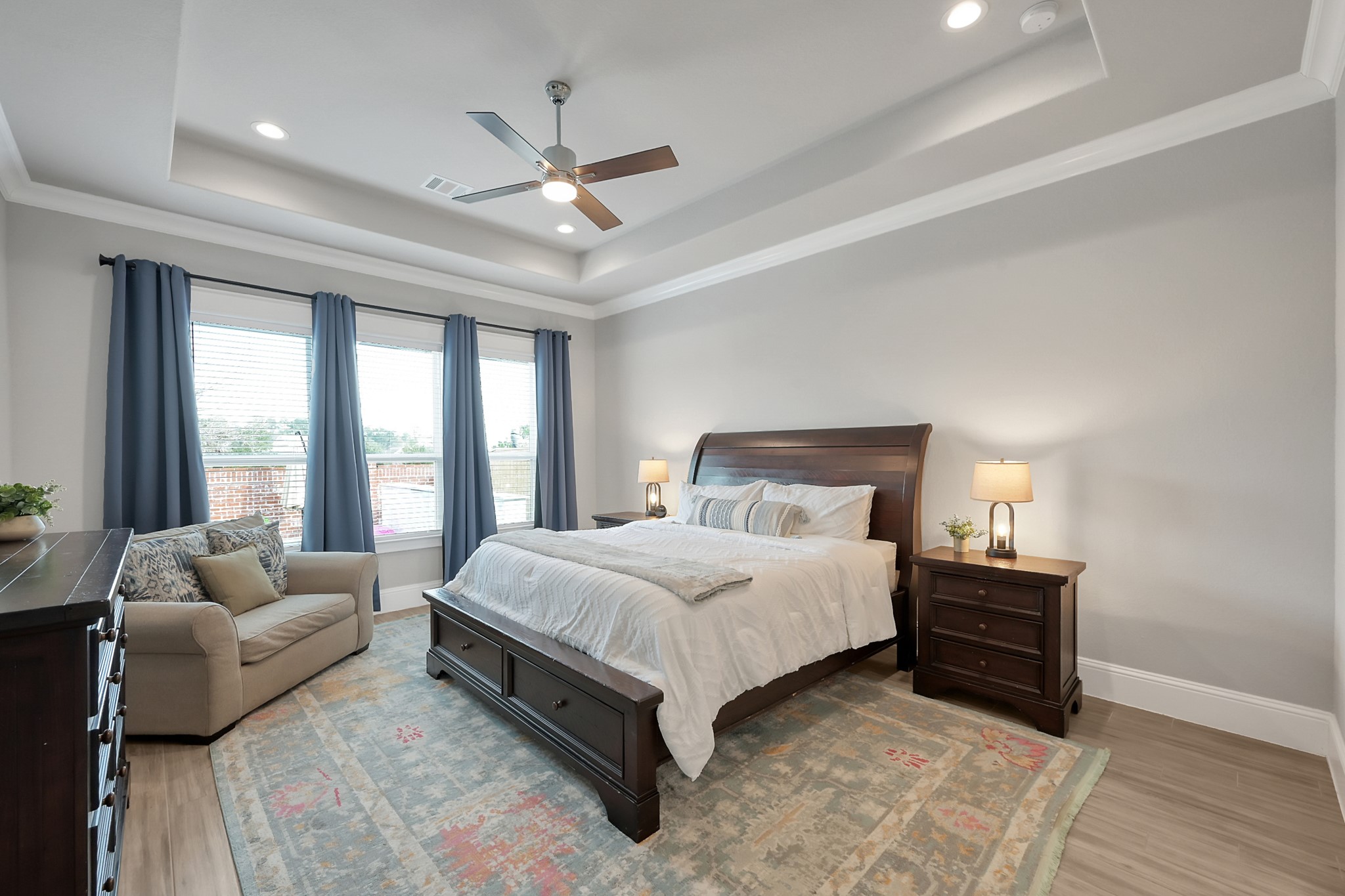 2223 Pintail Lane Conroe, TX 77384 - Photo 13 of 39 Tranquil Owner's Suite overlooking the backyard.