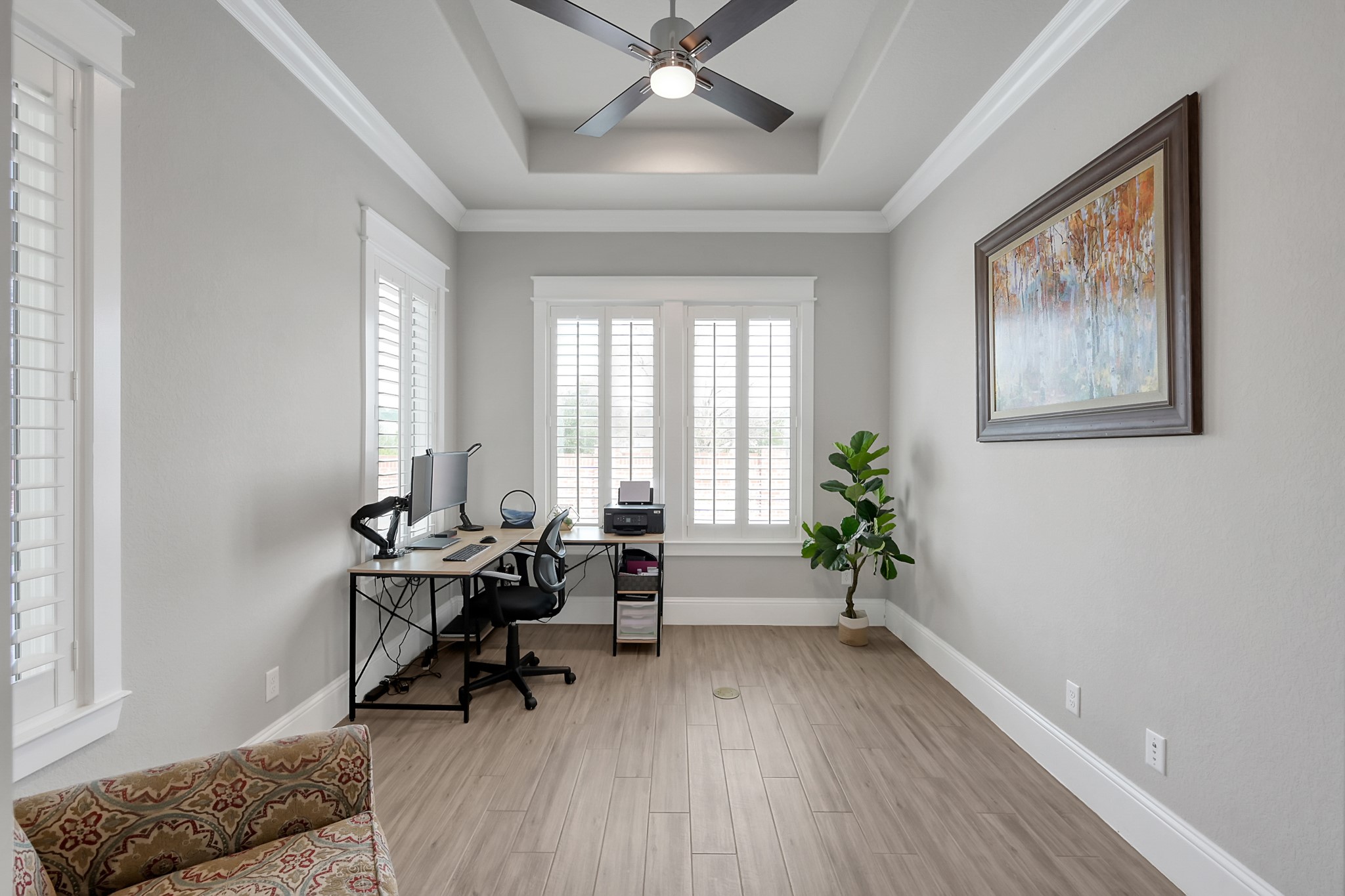 2223 Pintail Lane Conroe, TX 77384 - Photo 10 of 39 Off the Great Room is a private office overlooking the pool