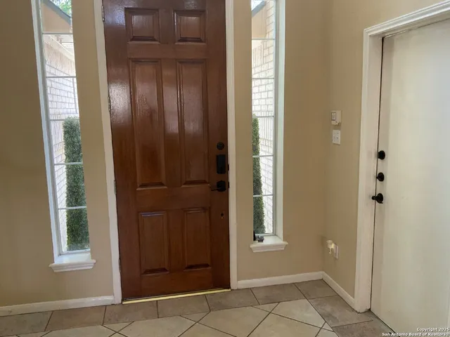 a view of an entryway door