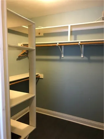 a close view of closet
