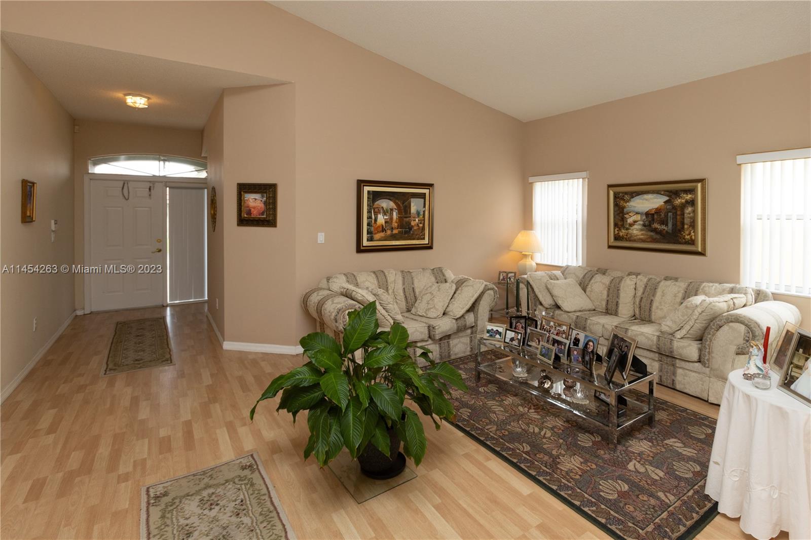 10067 Southwest 156th Avenue Miami, FL 33196 - Photo 18 of 21 a living room with furniture potted plant and a rug