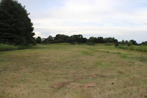 a view of a lake with houses in the back