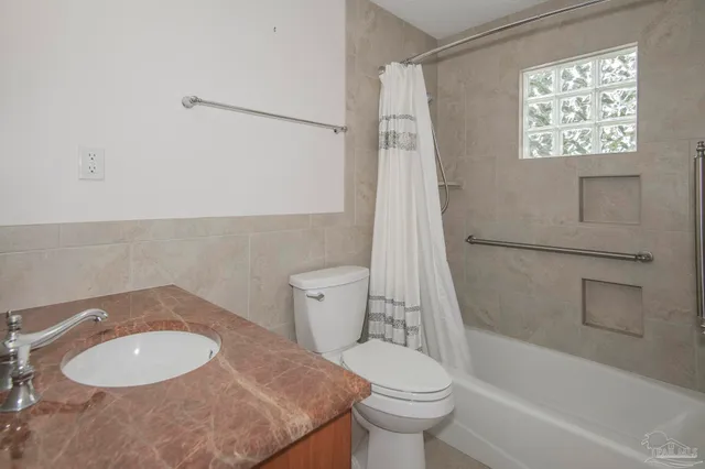 a sink with a window