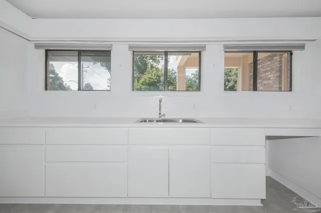 a view of a room with storage