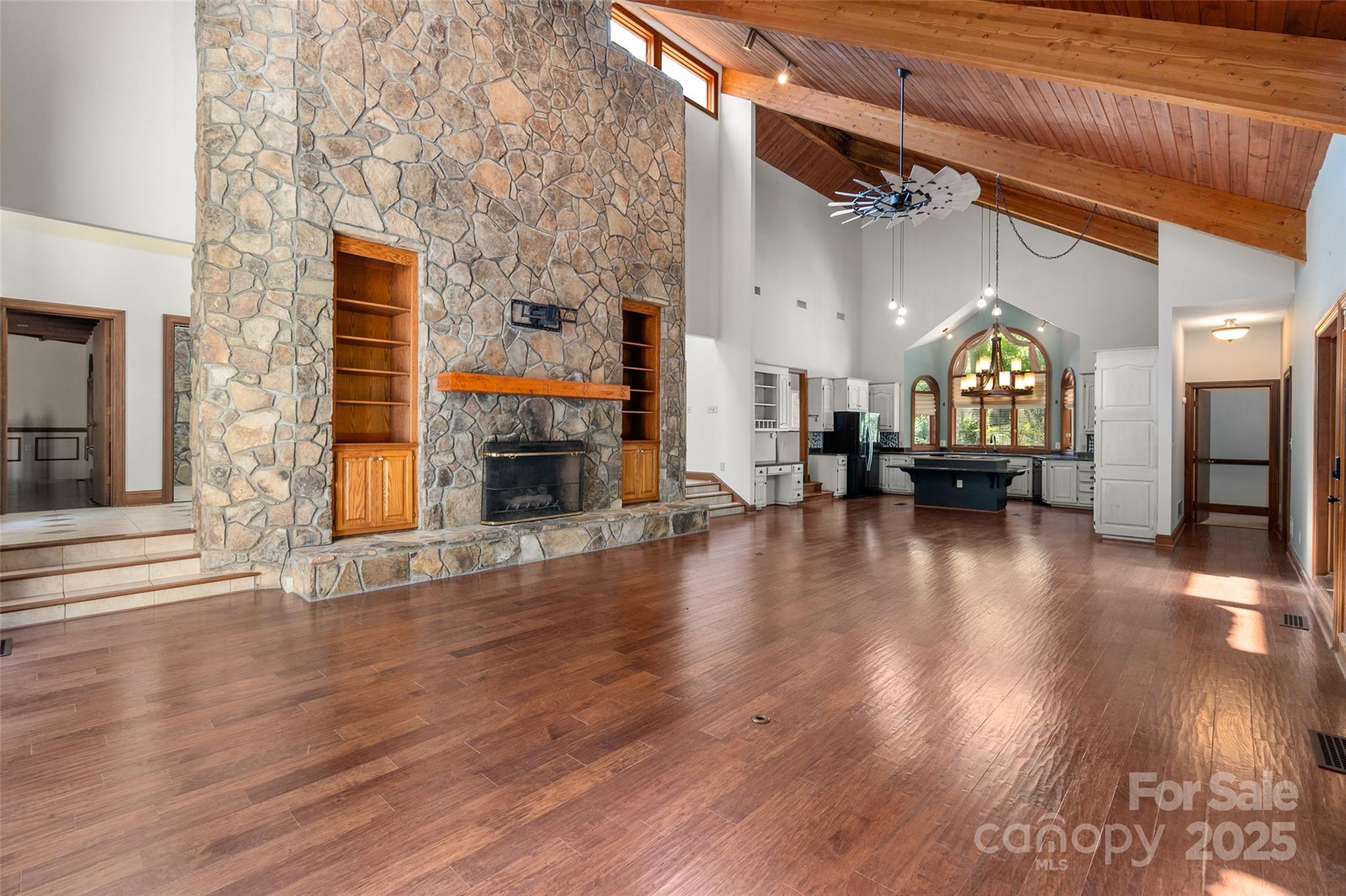 909 Baron Road Waxhaw, NC 28173 - Photo 9 of 46 a view of a living room and a fireplace