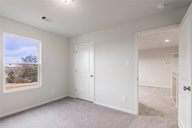 a view of an empty room