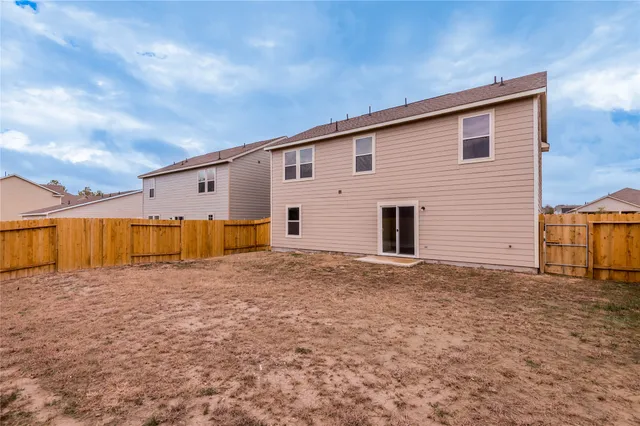 a backyard of a house