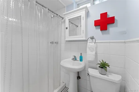 a bathroom with a sink and toilet