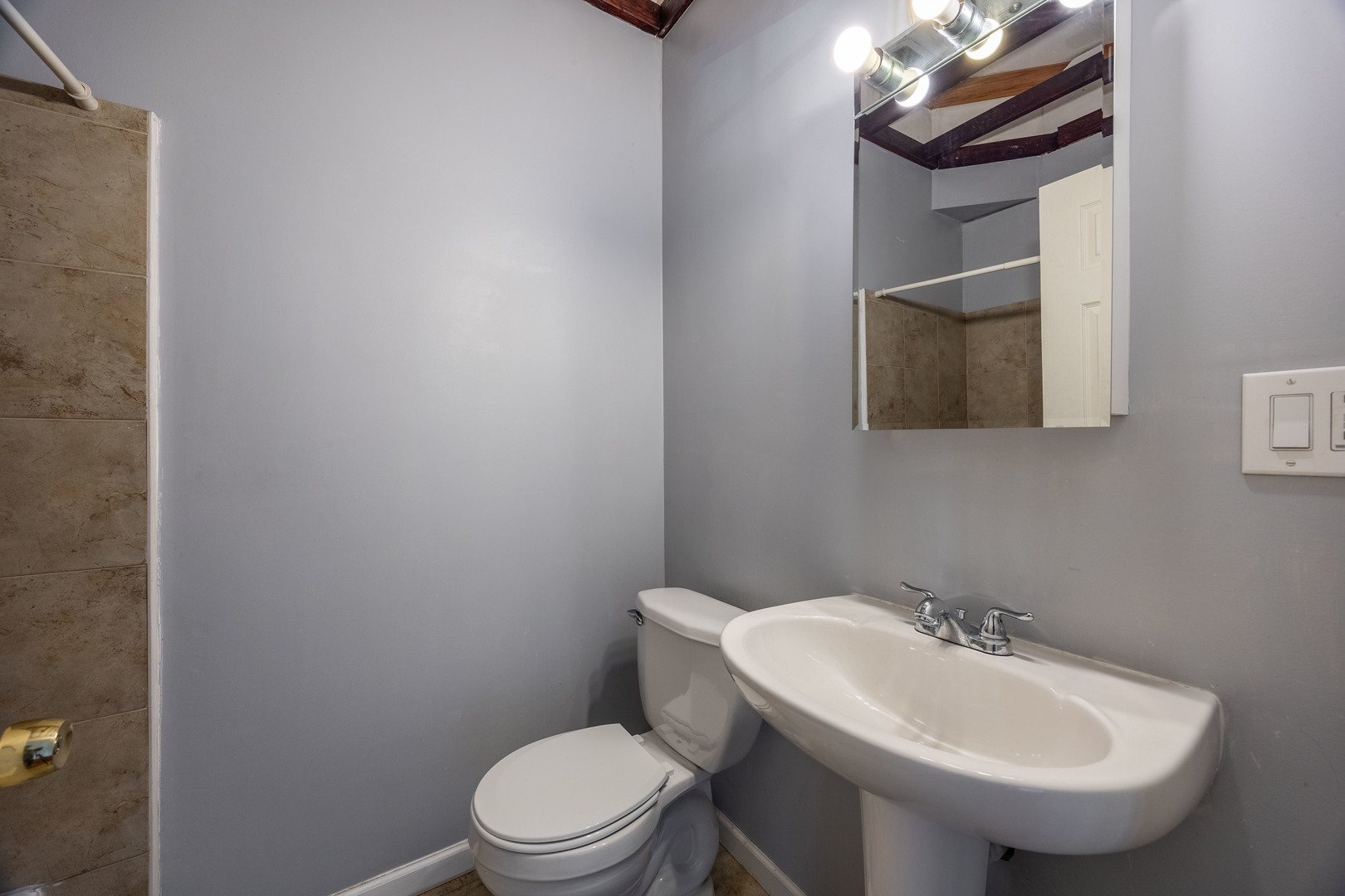 3107 North Harding Avenue, Unit 2W Chicago, IL 60618 - Photo 13 of 14 a bathroom with a sink and a toilet