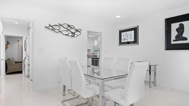 a view of kitchen and living room