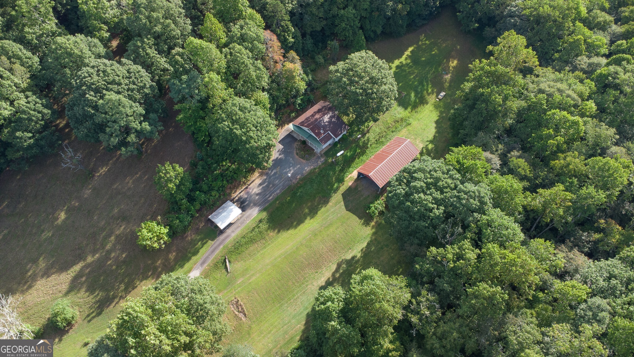 239 Glenn Elliott Road Dahlonega, GA 30533 - Photo 24 of 28 an aerial view of a house