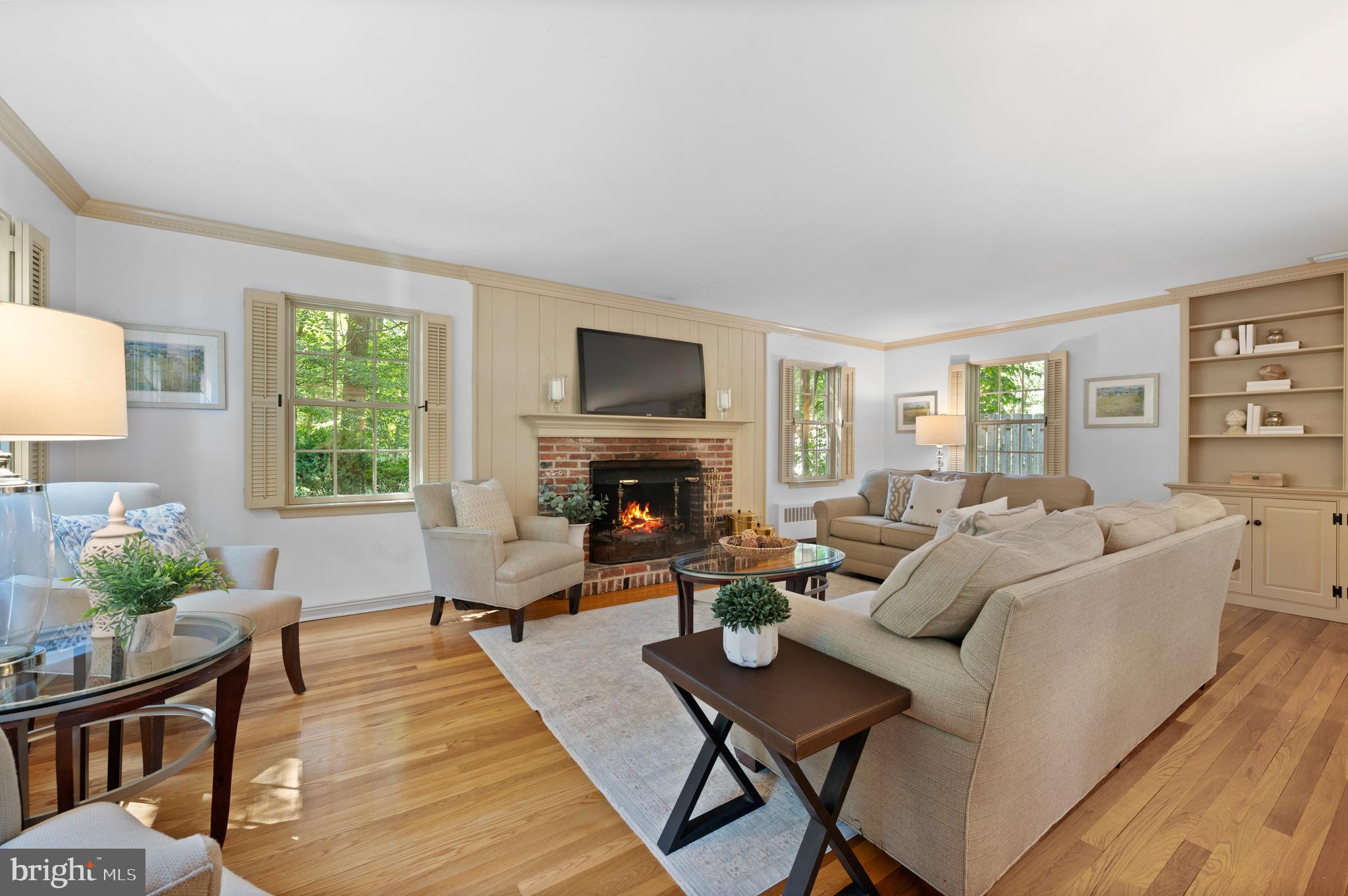 530 Bair Road Berwyn, PA 19312 - Photo 4 of 34 Family Room with Wood Burning Fireplace
